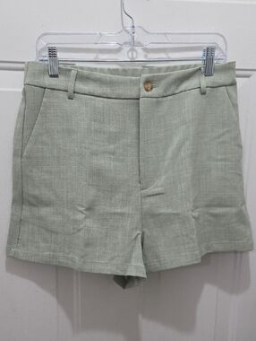 NWT Shein High-Rise Sage Green Women's Shorts LARGE